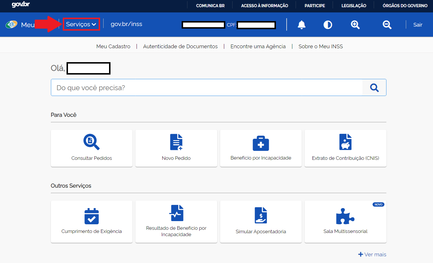 Prorrogação auxílio-doença Passo 2